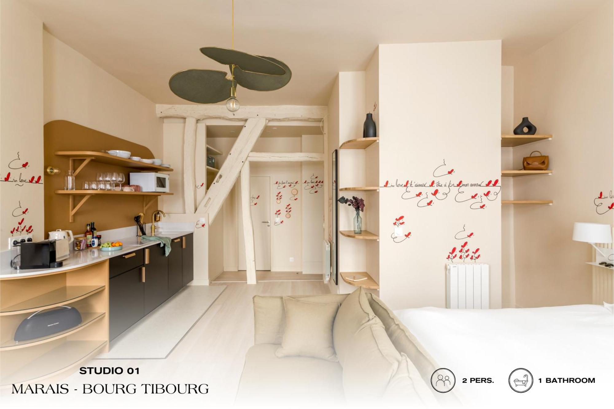 Beauquartier - Marais, Bourg Tibourg Apartment Paris Exterior photo